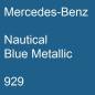 Preview: Mercedes-Benz, Nautical Blue Metallic, 929.